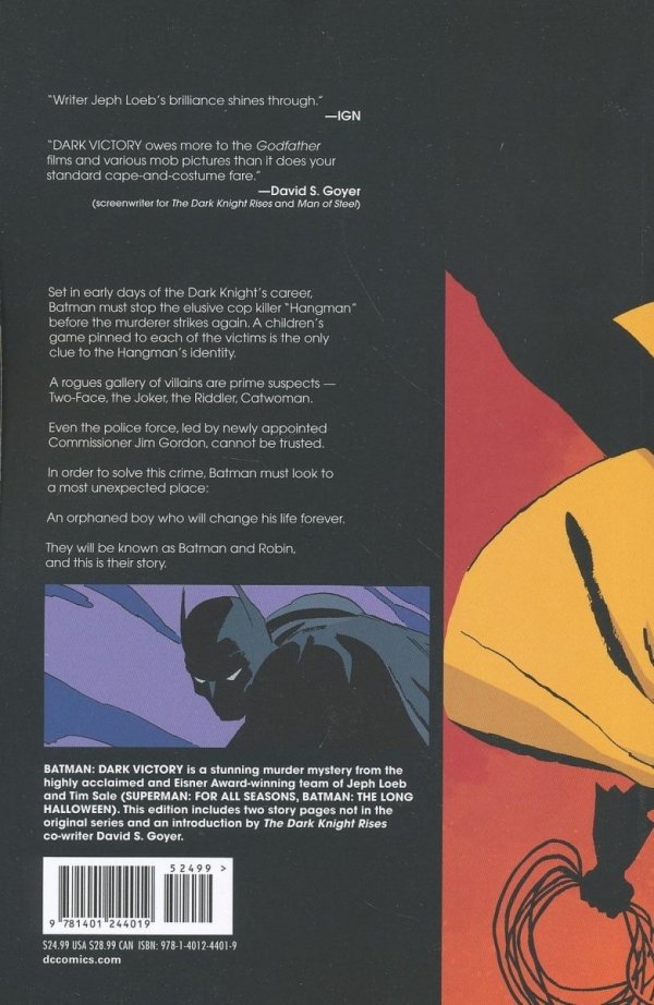 BATMAN DARK VICTORY TP [9781401244019]