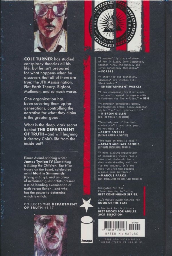 DEPARTMENT OF TRUTH THE COMPLETE CONSPIRACY VOL 01 HC [9781534399723]