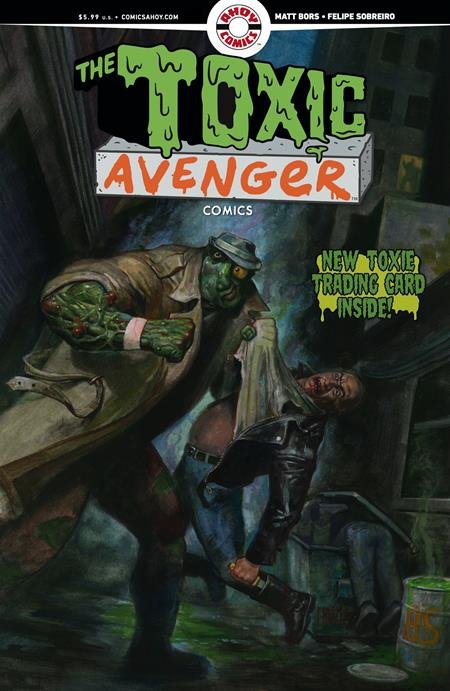 TOXIC AVENGER COMICS #2 CVR D FRED HARPER EXCLUSIVE TRADING CARD BY MATT BORS VAR [85647000837000741]