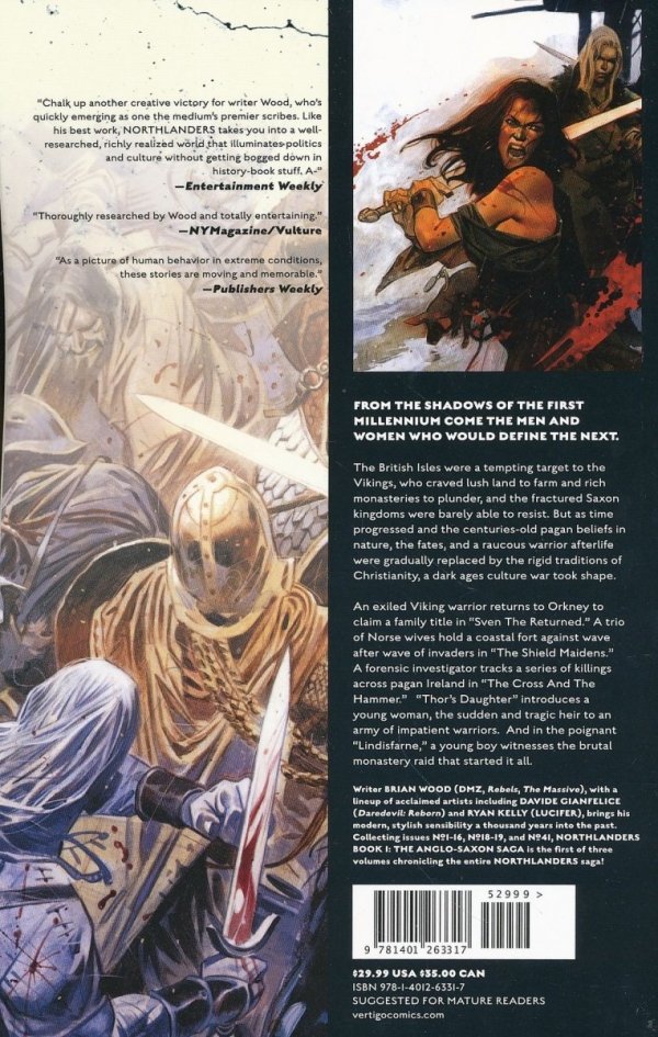 NORTHLANDERS VOL 01 THE ANGLO-SAXON SAGA TP [9781401263317] **promocja TOMY**