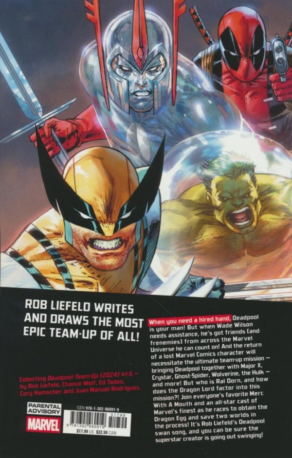 DEADPOOL TEAM-UP BY ROB LIEFELD BLOOD OF THE DRAGON TP [9781302960919]