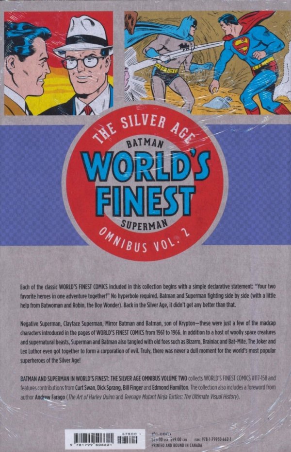 BATMAN AND SUPERMAN IN WORLDS FINEST THE SILVER AGE OMNIBUS VOL 02 HC [9781799506621]