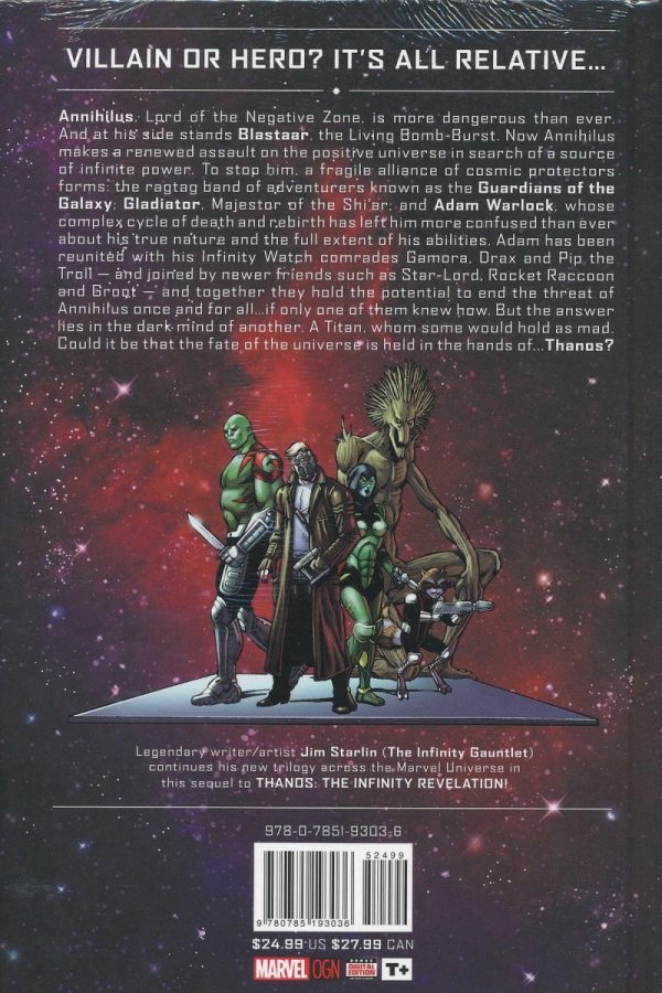 THANOS THE INFINITY RELATIVITY HC [9780785193036] **promocja TOMY**