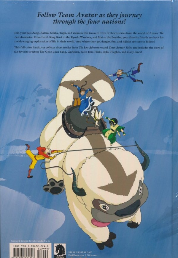 AVATAR THE LAST AIRBENDER THE LOST ADVENTURES TEAM AVATAR TALES LIBRARY EDITION HC [9781506722740] **promocja TOMY**