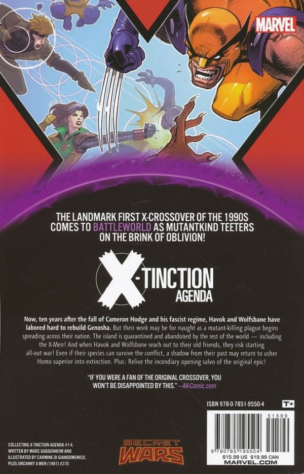 X-TINCTION AGENDA WARZONES TP [9780785195504] **promocja TOMY**