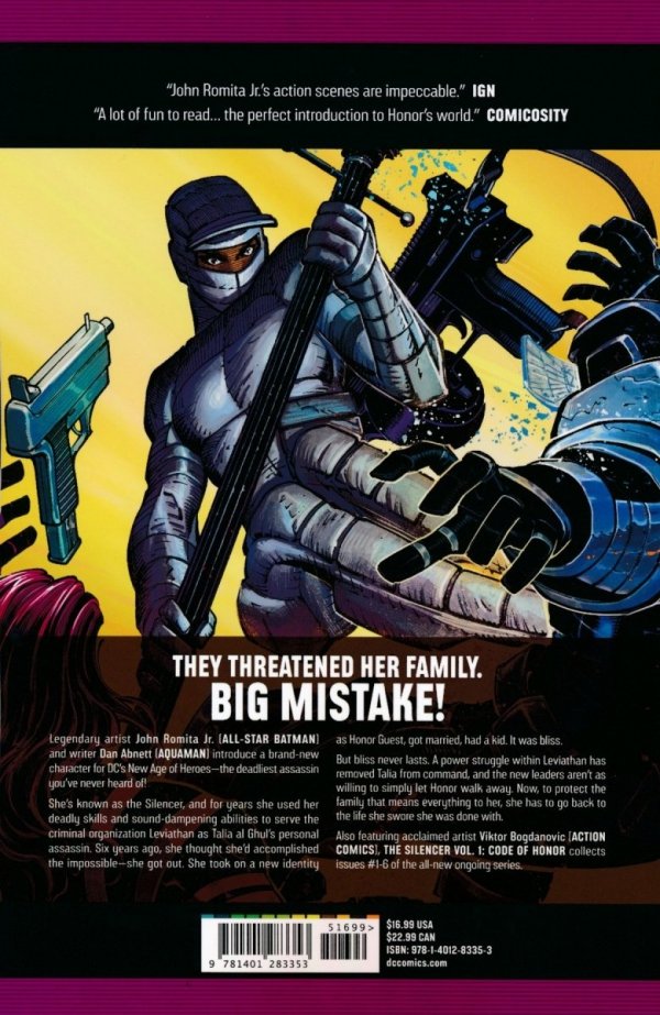 SILENCER VOL 01 CODE OF HONOR TP [9781401283353] **promocja TOMY**