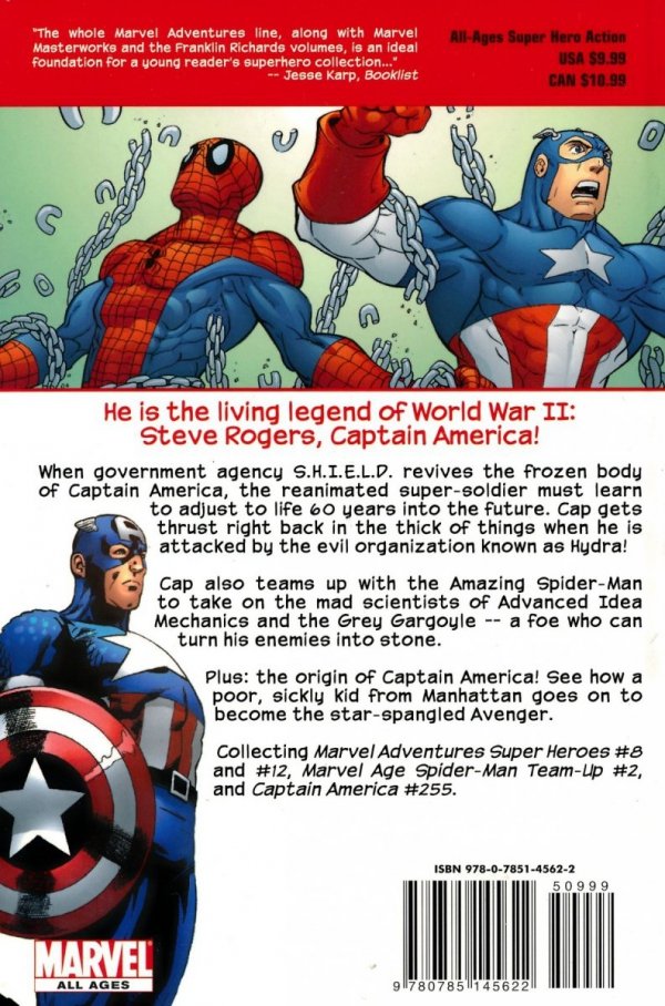 MARVEL ADVENTURES AVENGERS CAPTAIN AMERICA TP [9780785145622]