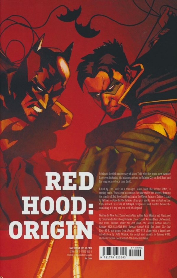 BATMAN UNDER THE RED HOOD THE DELUXE EDITION HC [9781779523143] **promocja TOMY**