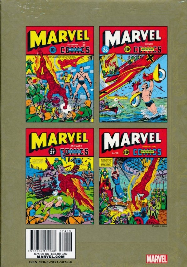 MARVEL MASTERWORKS GOLDEN AGE MARVEL COMICS VOL 07 HC [STANDARD] [9780785150268] **promocja TOMY**