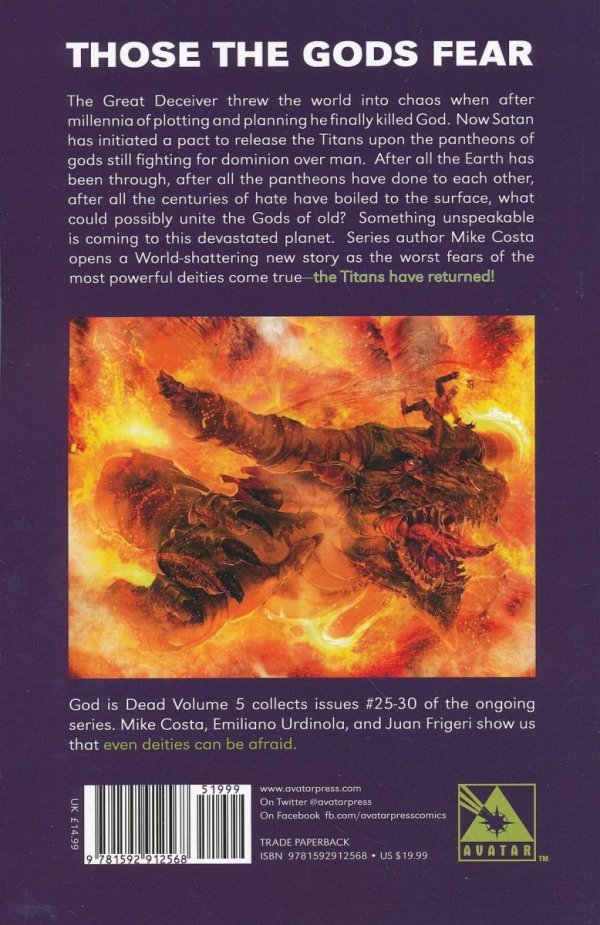 GOD IS DEAD VOL 05 TP [9781592912568] **promocja TOMY**