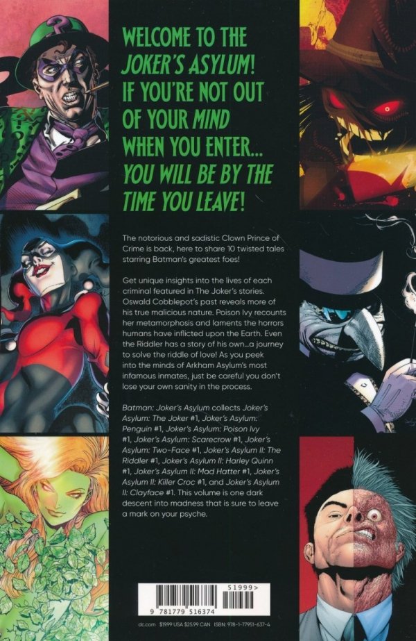 BATMAN JOKERS ASYLUM TP [9781779516374]