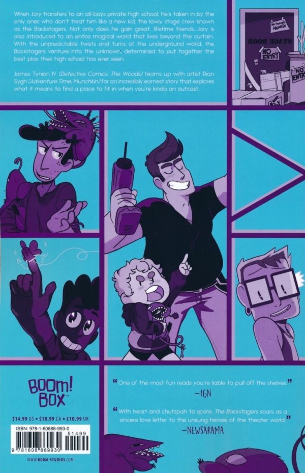 BACKSTAGERS VOL 01 REBELS WITHOUT APPLAUSE TP [9781608869930]