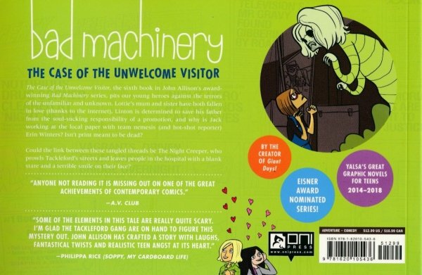 BAD MACHINERY POCKET EDITION VOL 06 THE CASE OF THE UNWELCOME VISITOR GN [9781620105436] **promocja TOMY**