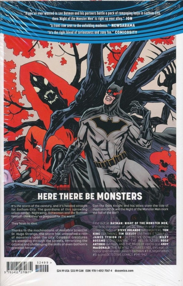 BATMAN NIGHT OF THE MONSTER MEN HC [9781401270674] **promocja TOMY**