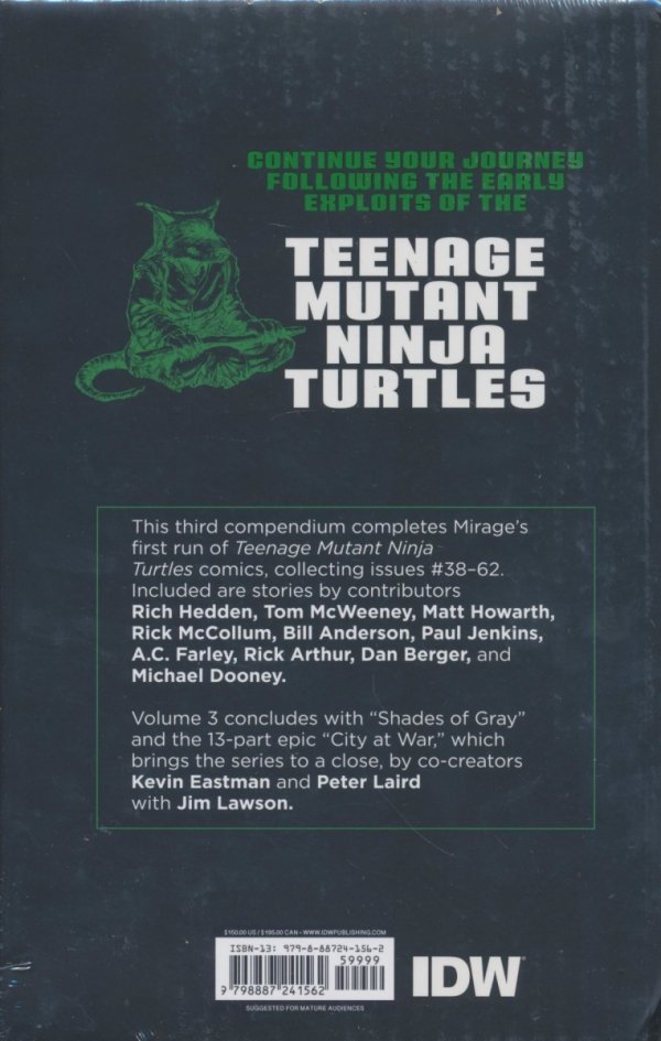 TEENAGE MUTANT NINJA TURTLES COMPENDIUM VOL 03 HC [9798887241562]