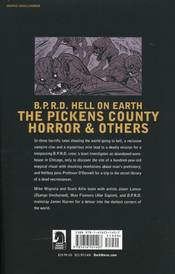 BPRD HELL ON EARTH VOL 05 THE PICKENS COUNTY HORROR AND OTHERS TP [9781616551407] **OFERTA EKSPOZYCYJNA**