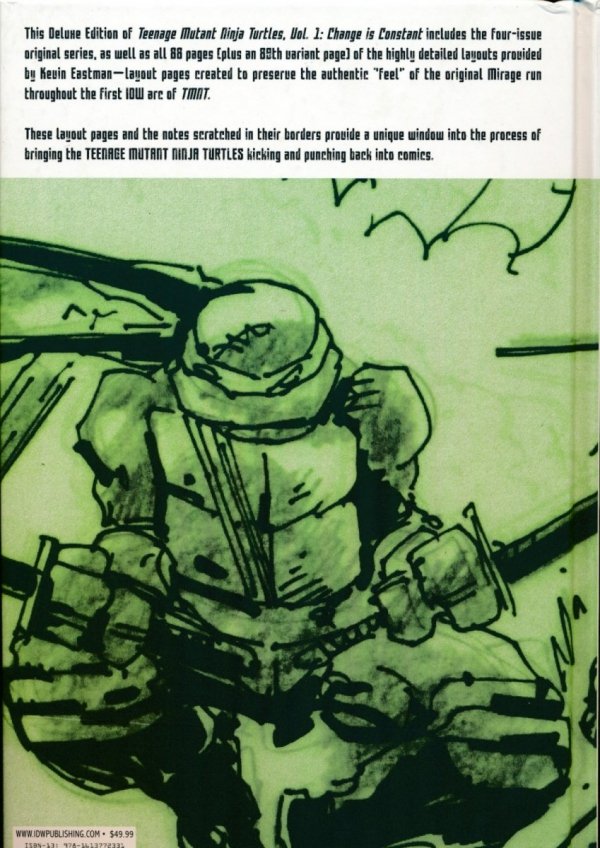 TEENAGE MUTANT NINJA TURTLES VOL 01 CHANGE IS CONSTANT DELUXE EDITION HC [9781613772331]