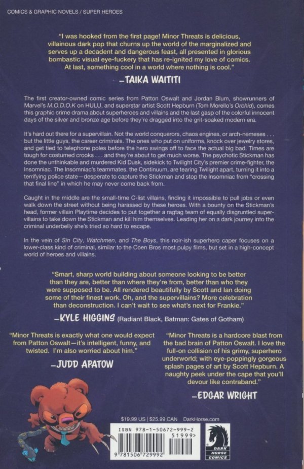 MINOR THREATS VOL 01 QUICK END TO A LONG BEGINNING TP [9781506729992]