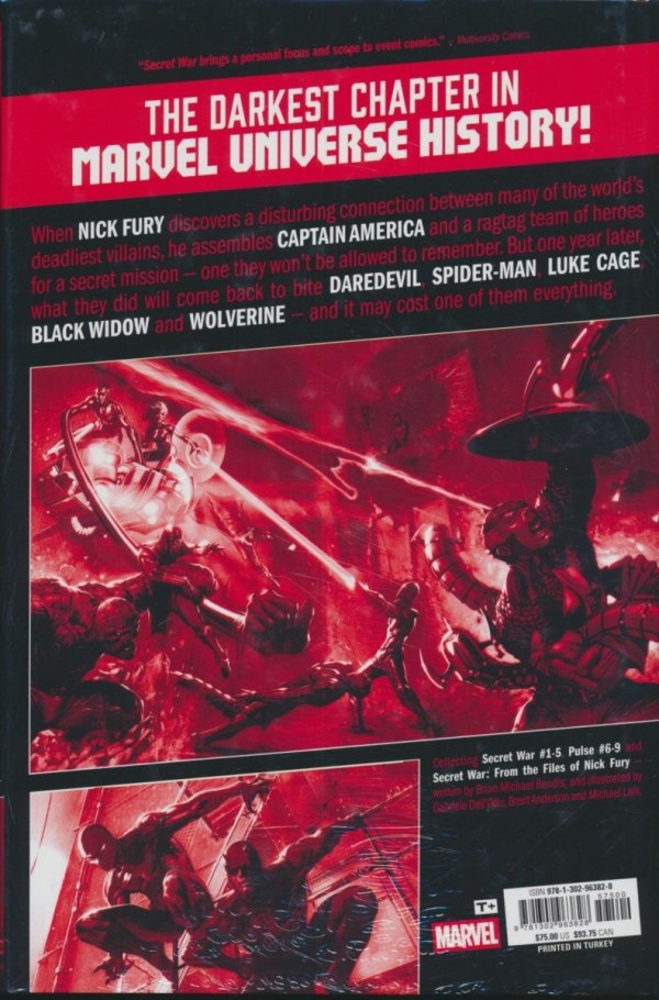 SECRET WAR BY BRIAN MICHAEL BENDIS OMNIBUS HC [STANDARD] [9781302963828] **promocja TOMY**