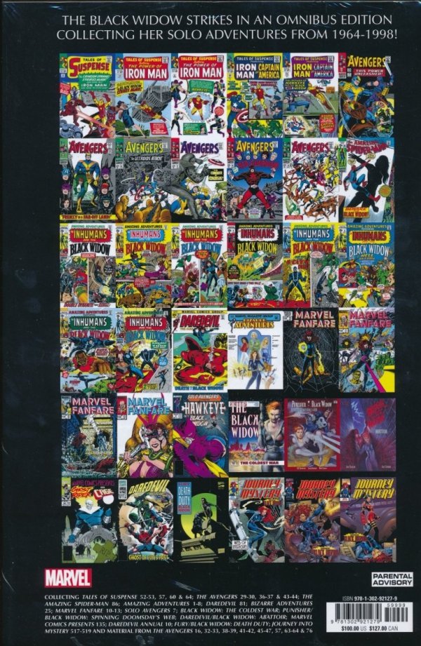 BLACK WIDOW STRIKES OMNIBUS HC [STANDARD] [9781302921279] **promocja TOMY**