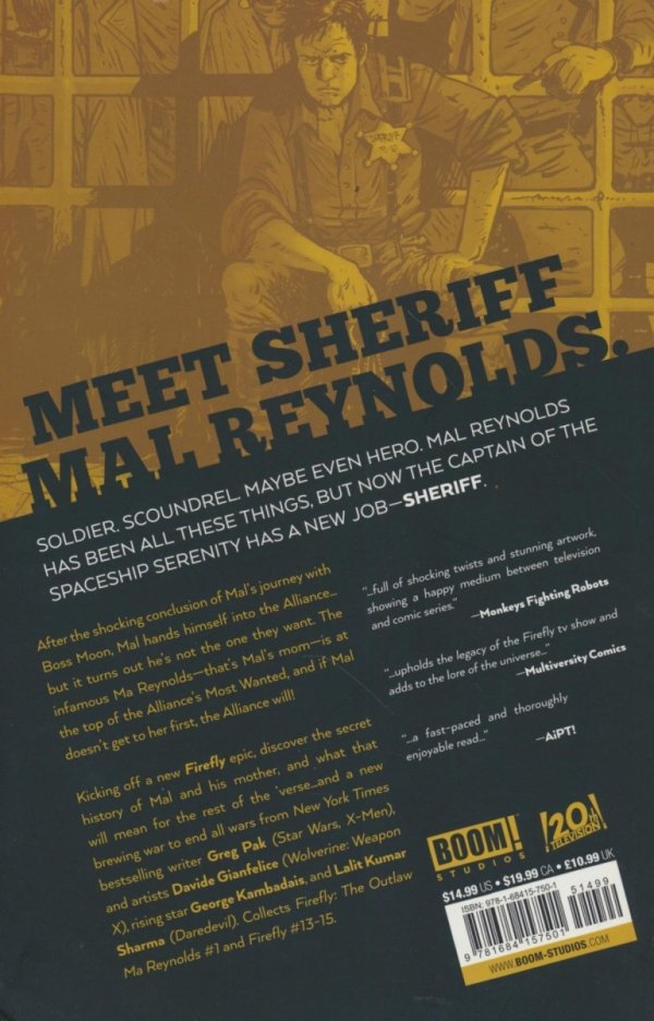 FIREFLY NEW SHERIFF IN THE VERSE VOL 01 TP [9781684157501]