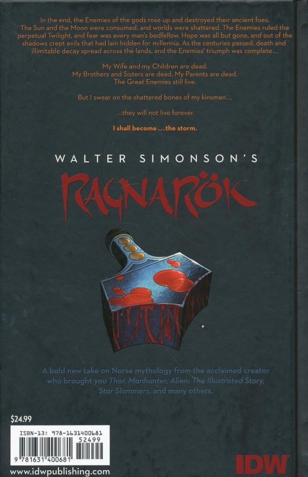 RAGNAROK VOL 01 LAST GOD STANDING HC [9781631400681] **promocja TOMY**