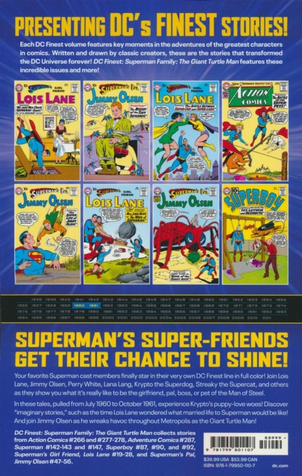 DC FINEST SUPERMAN FAMILY THE GIANT TURTLE MAN TP [9781799501107]