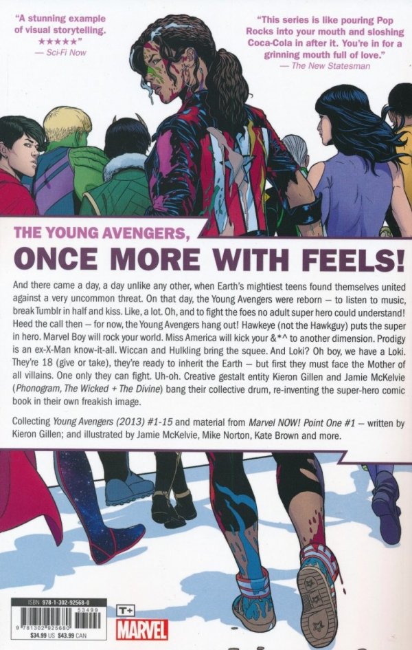 YOUNG AVENGERS BY KIERON GILLEN AND JAMIE MCKELVIE THE COMPLETE COLLECTION TP [9781302925680]