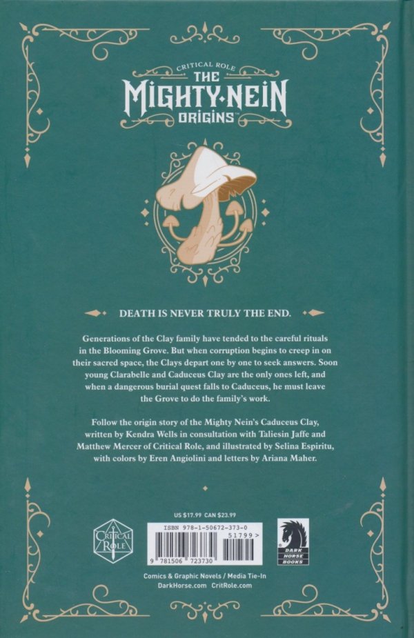 CRITICAL ROLE THE MIGHTY NEIN ORIGINS CADUCEUS CLAY HC [9781506723730]