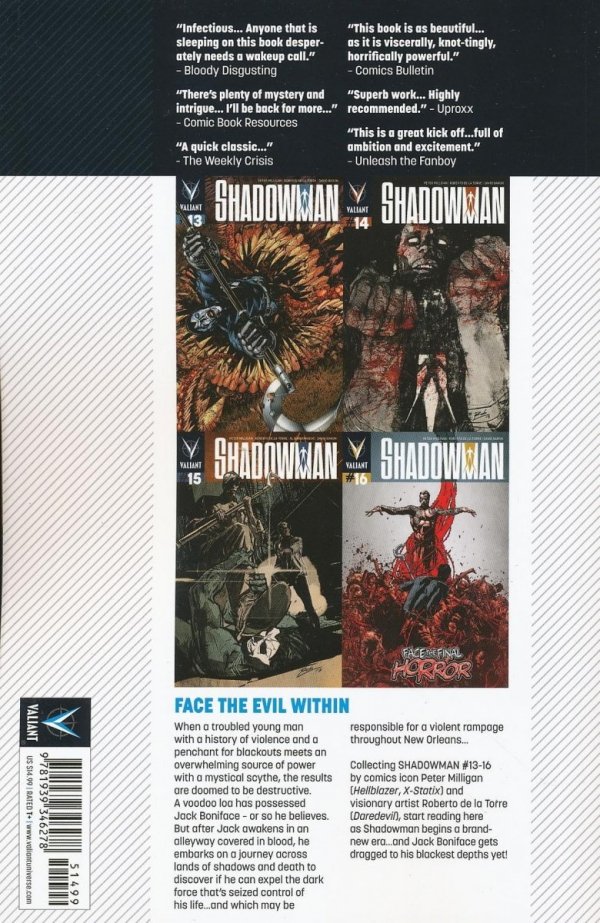 SHADOWMAN VOL 04 FEAR BLOOD AND SHADOWS TP [9781939346278] **promocja TOMY**