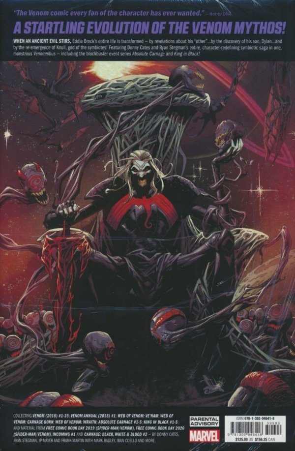 VENOM BY DONNY CATES AND RYAN STERGMAN OMNIBUS HC [STANDARD] [9781302946418] **promocja TOMY**