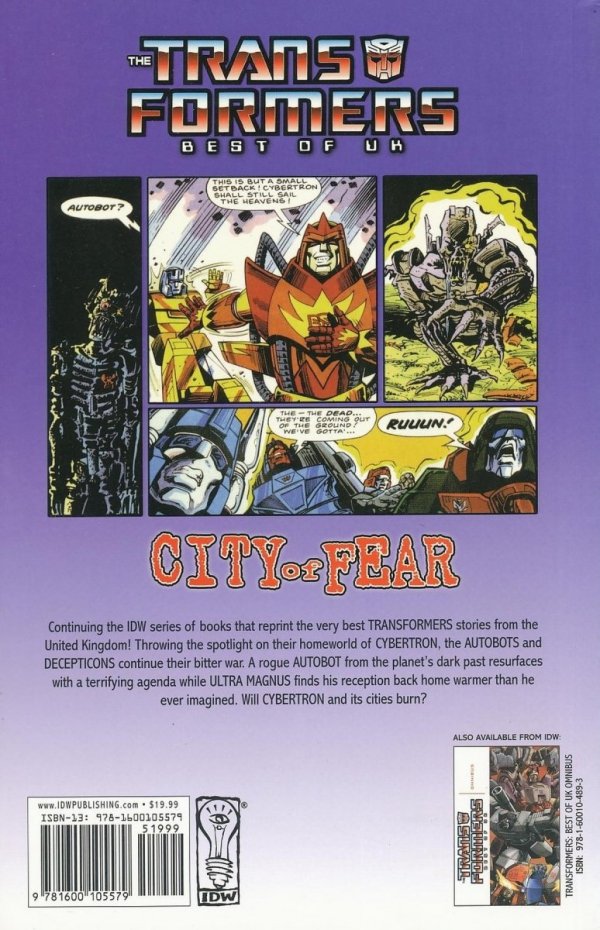TRANSFORMERS BEST OF UK VOL 04 CITY OF FEAR TP [9781600105579] **promocja TOMY**