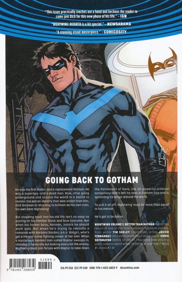 NIGHTWING VOL 01 BETTER THAN BATMAN TP [9781401268039]
