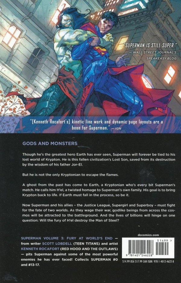SUPERMAN VOL 03 FURY AT WORLDS END TP [9781401246228]