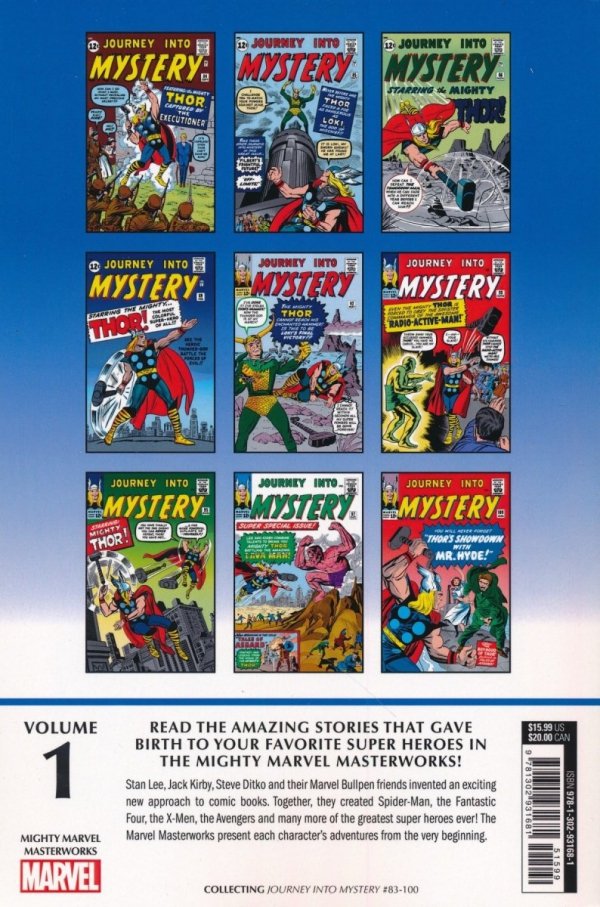 MIGHTY MARVEL MASTERWORKS THE MIGHTY THOR THE VENGEANCE OF LOKI TP [STANDARD] [9781302931681]