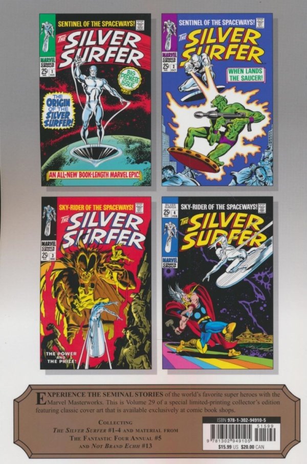 MIGHTY MARVEL MASTERWORKS THE SILVER SURFER THE SENTINEL OF THE SPACEWAYS TP [VARIANT] [9781302949105] **OFERTA SPECJALNA**