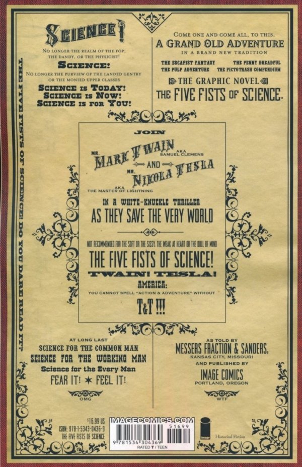 FIVE FISTS OF SCIENCE TP [9781534304369]