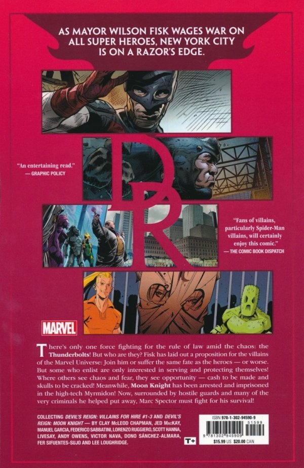 DEVILS REIGN VILLAINS FOR HIRE TP [9781302945909]