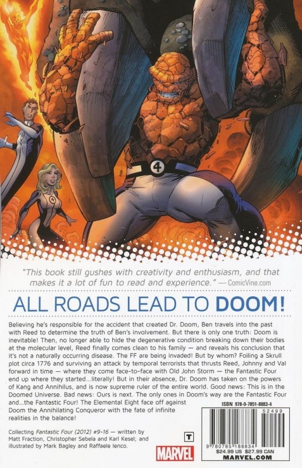 FANTASTIC FOUR VOL 03 DOOMED TP [9780785188834] **PROMOCJA TOMY**