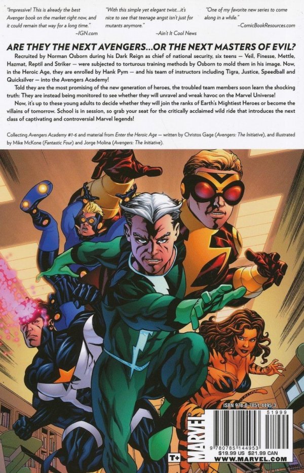 AVENGERS ACADEMY VOL 01 PERMANENT RECORD TP [9780785144953] **promocja TOMY**