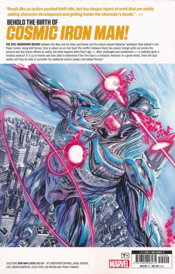 IRON MAN VOL 03 BOOKS OF KORVAC PART 3 COSMIC IRON MAN TP [9781302926274]