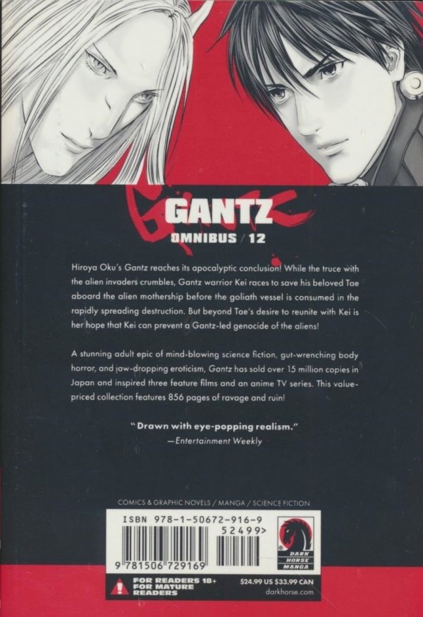 GANTZ OMNIBUS VOL 12 TP [9781506729169] **promocja TOMY**