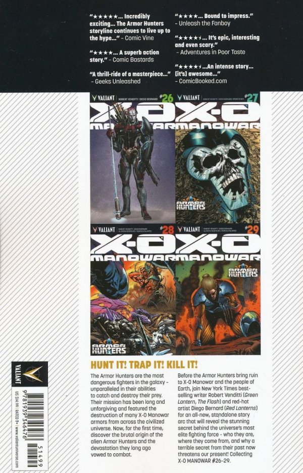 X-O MANOWAR VOL 07 ARMOR HUNTERS TP [9781939346476] **promocja TOMY**