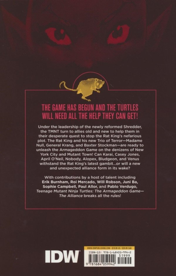 TEENAGE MUTANT NINJA TURTLES ARMAGEDDON GAME ALLIANCE TP [9781684059942] **promocja STOCK SALE**
