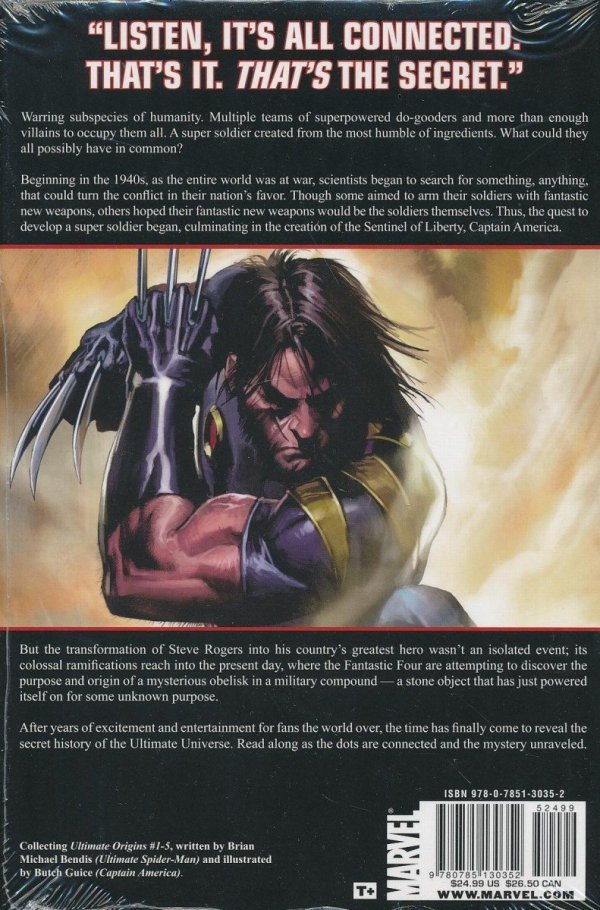 ULTIMATE ORIGINS HC [STANDARD] [9780785130352] **promocja TOMY**
