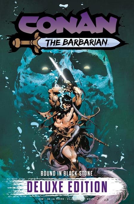 CONAN THE BARBARIAN BOUND IN BLACK STONE DELUXE EDITION VOL 01 HC [VARIANT] [9781787748385]
