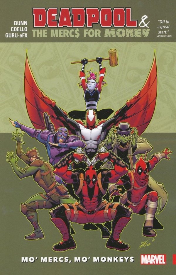 DEADPOOL AND THE MERCS FOR MONEY VOL 01 NO MERCS NO MONKEYS TP [9781302902636]