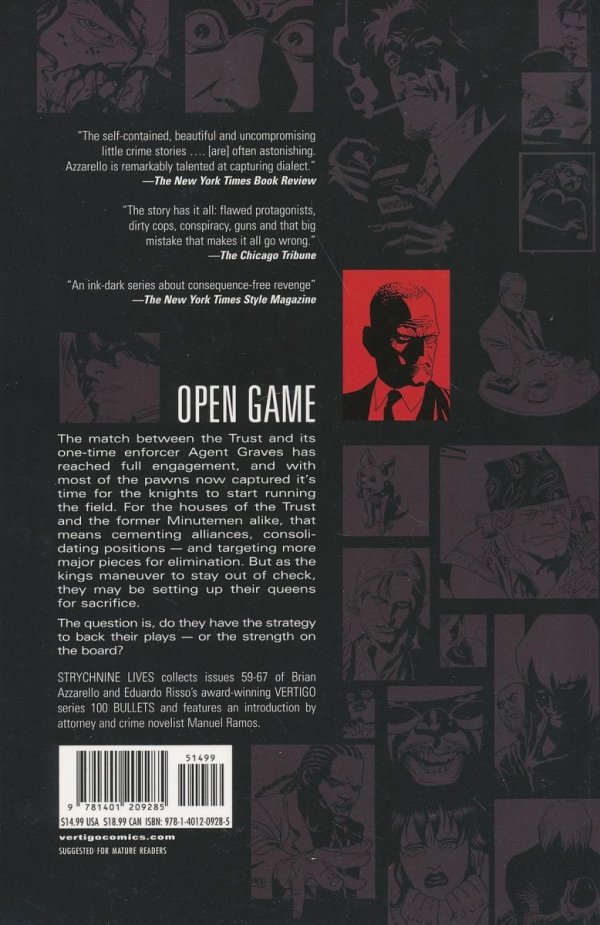 100 BULLETS VOL 09 STRYCHNINE LIVES TP [9781401209285] **promocja TOMY**