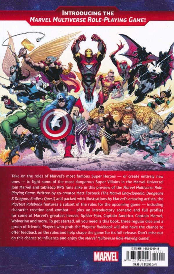 MARVEL MULTIVERSE ROLE-PLAYING GAME PLAYTEST RULEBOOK TP [STANDARD] [9781302934248]