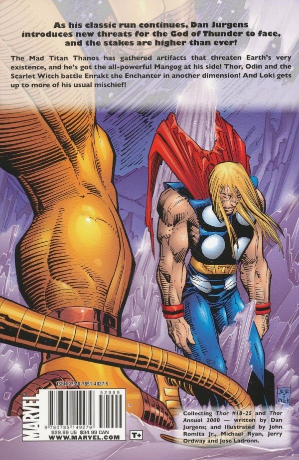 THOR BY DAN JURGENS AND JOHN ROMITA JR VOL 04 TP [9780785149279]